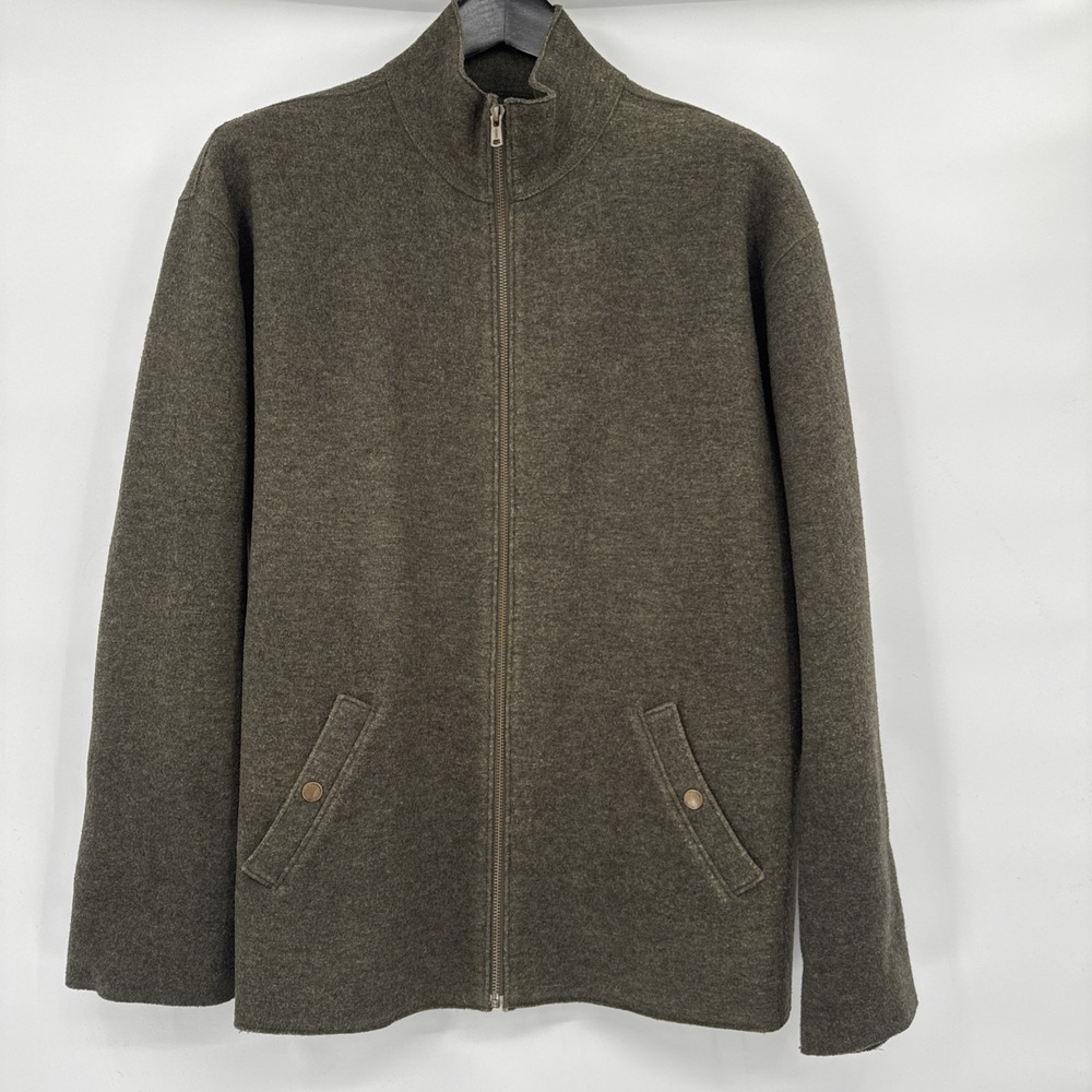 LAUREN Ralph Lauren‎ Dry Goods Full Zip Wool Sweater Jacket 90s Women PL Vintage
